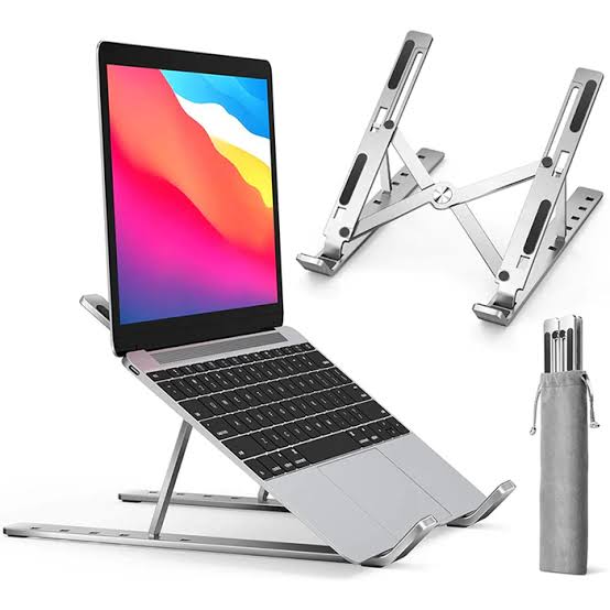 Aluminum Alloy Laptop Holder Stand Adjustable Foldable Portable