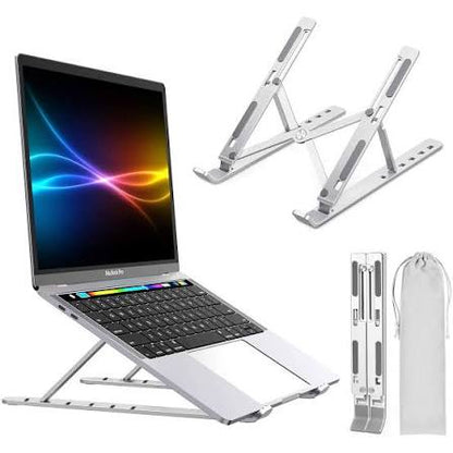 Aluminum Alloy Laptop Holder Stand Adjustable Foldable Portable