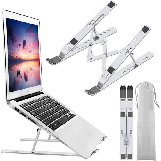 Aluminum Alloy Laptop Holder Stand Adjustable Foldable Portable